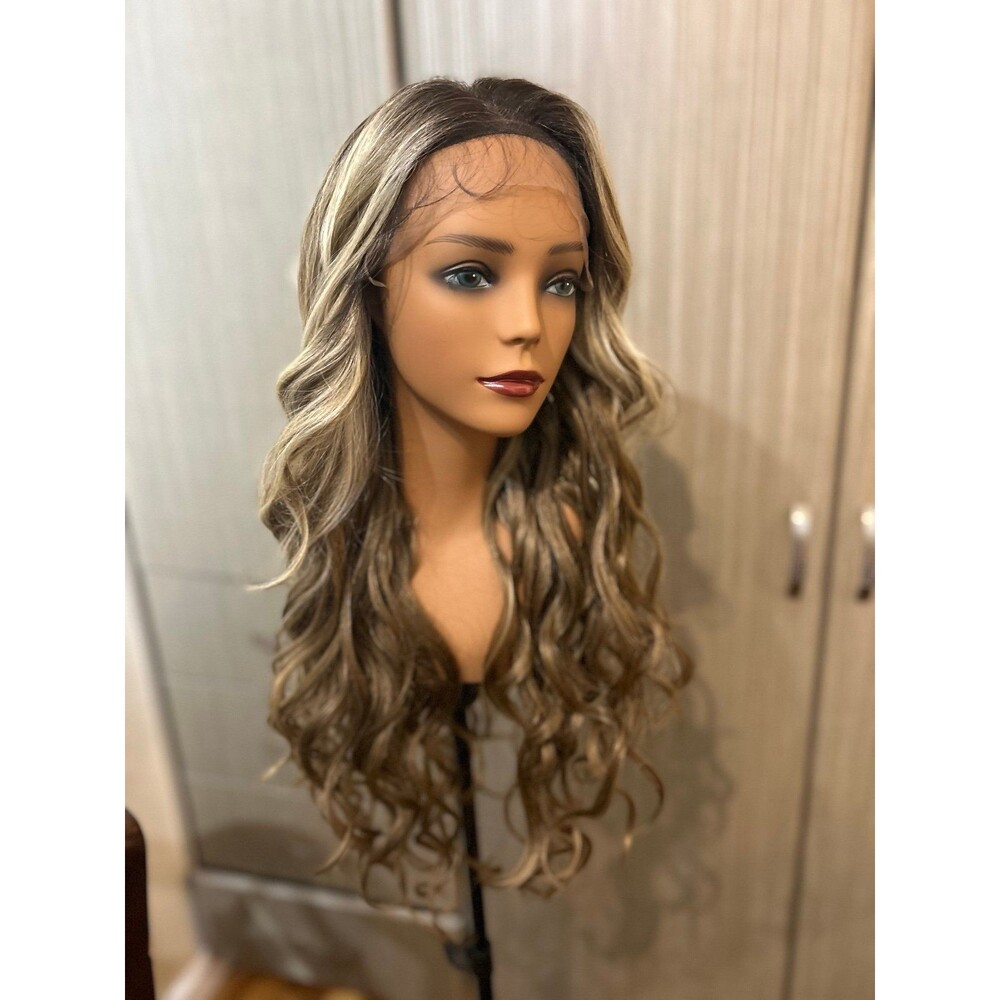 WigBoutiq Original "Leona" Wig premium Swiss lace front, freeparting New